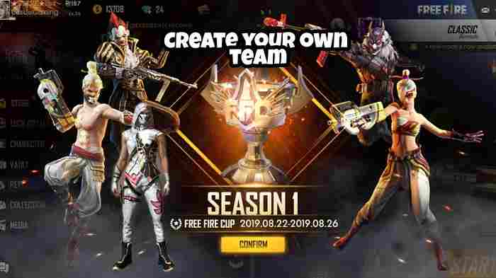 Create a Free Fire Tournament