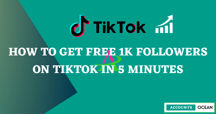 How to Get Free 1K Followers on TikTok in 5 Minutes