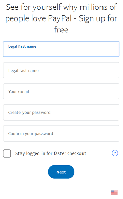 PayPal Registration