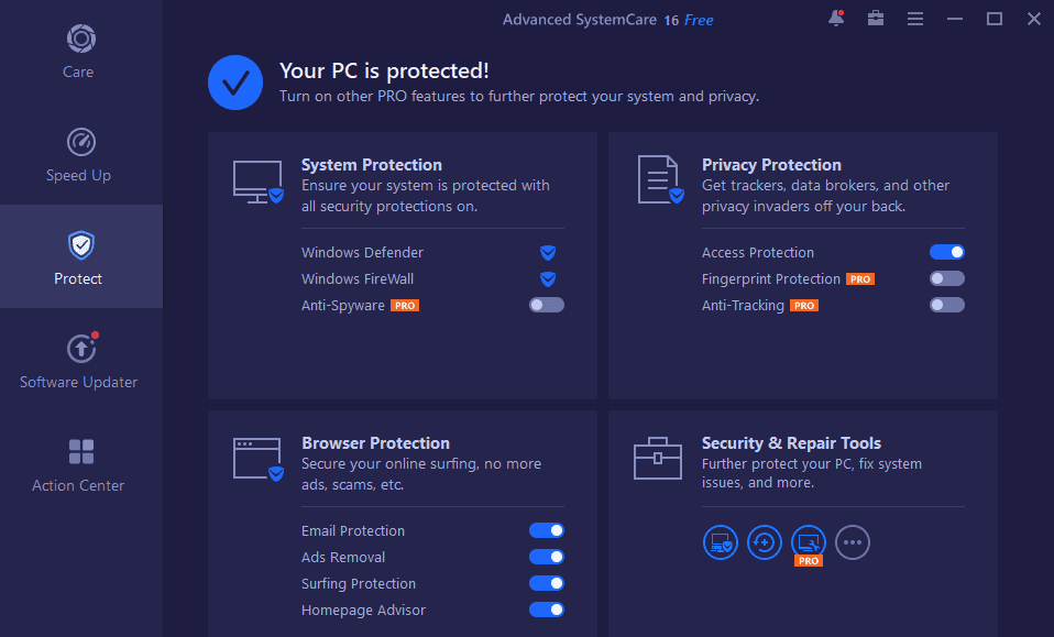 What's New in IObit Advanced SystemCare 16 Pro